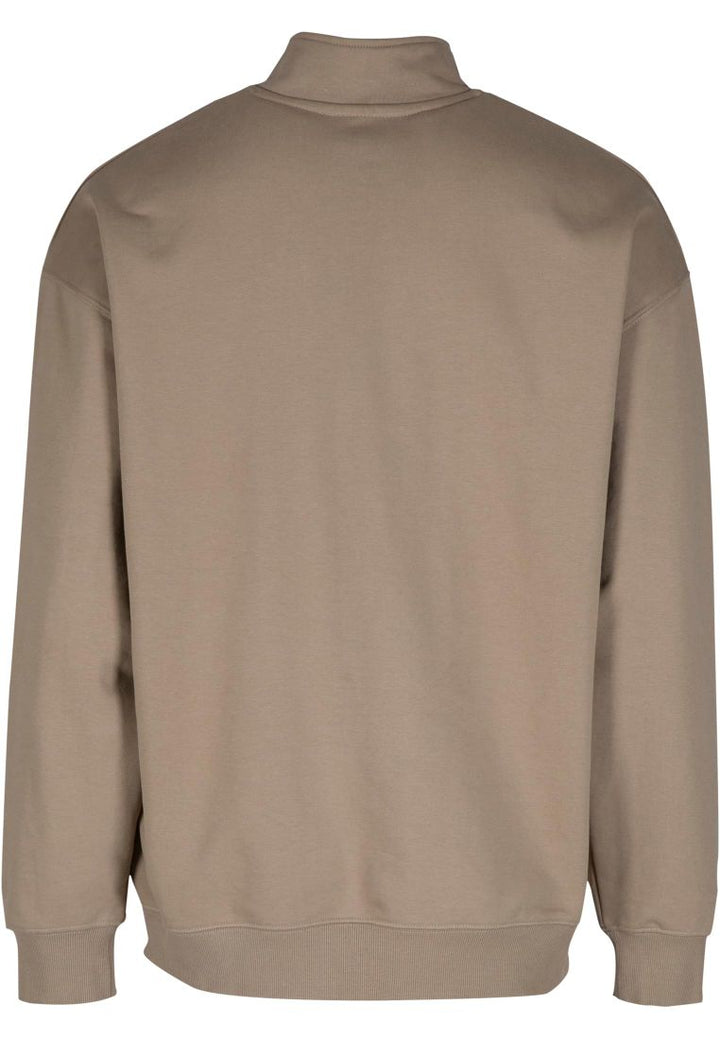 DEF Zipper Crewneck Greige