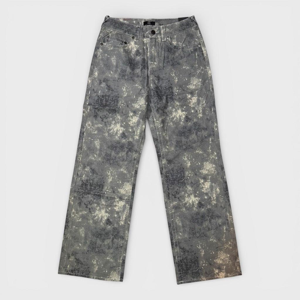 True Religion Vinny SN No Flap 34IN jeans tie dye camo printed wash - Shop-Tetuan