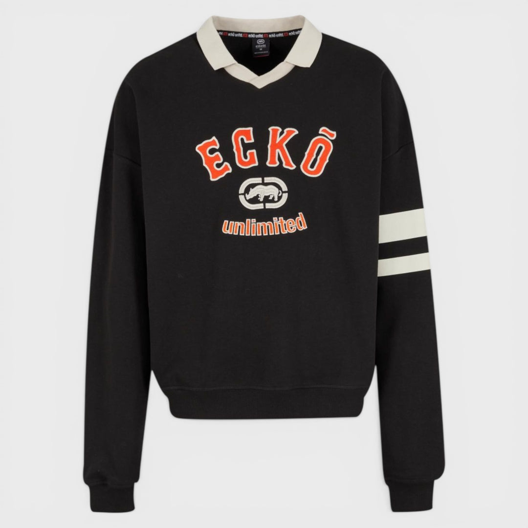 Ecko Unltd. VintageCollar Pullover black/sand - Shop-Tetuan