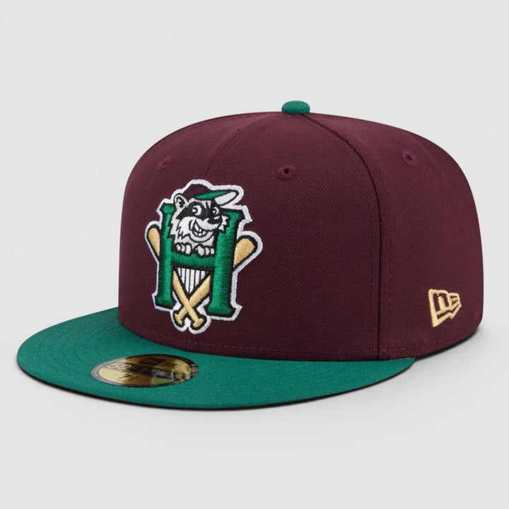 New Era MiLB Theme Night 59Fifty Hudson Valley Renegades burgundy