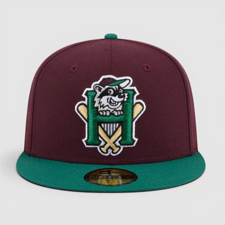 New Era MiLB Theme Night 59Fifty Hudson Valley Renegades burgundy