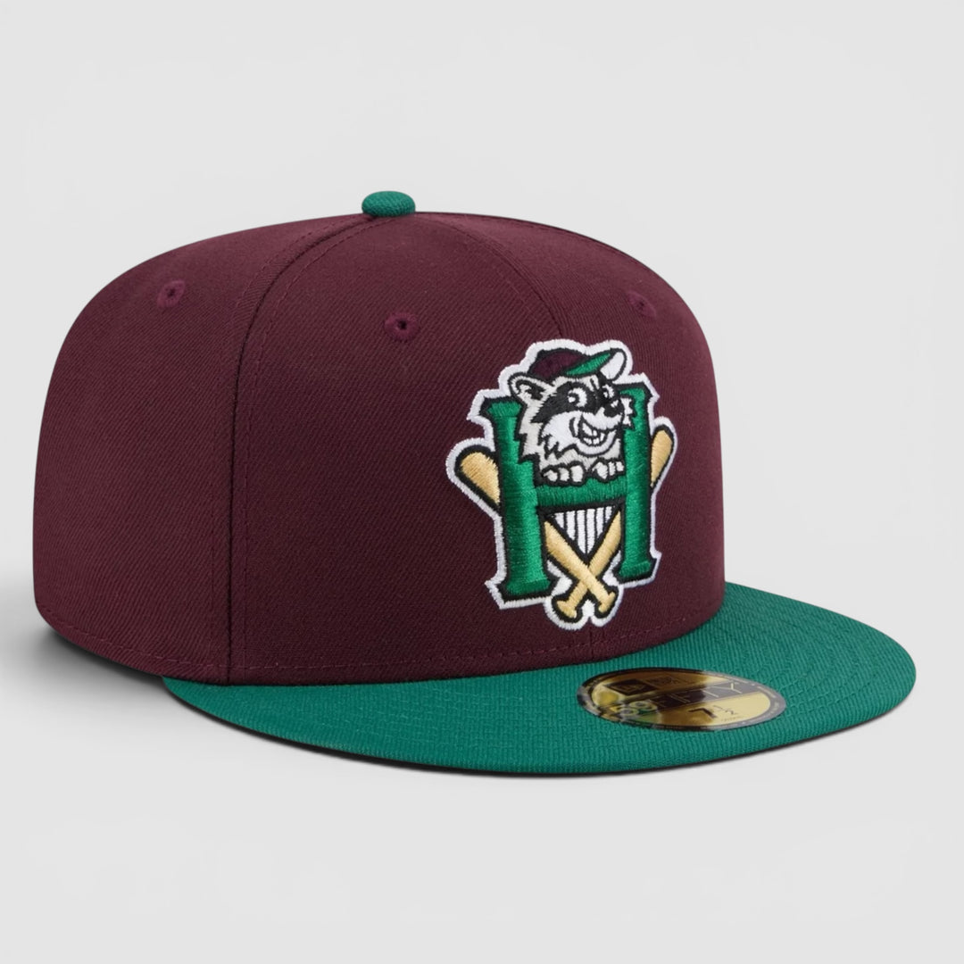 New Era MiLB Theme Night 59Fifty Hudson Valley Renegades burgundy