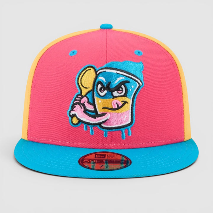 New Era MiLB Theme Night 59Fifty Jacksonville Jumbo Shrimp pink - Shop-Tetuan