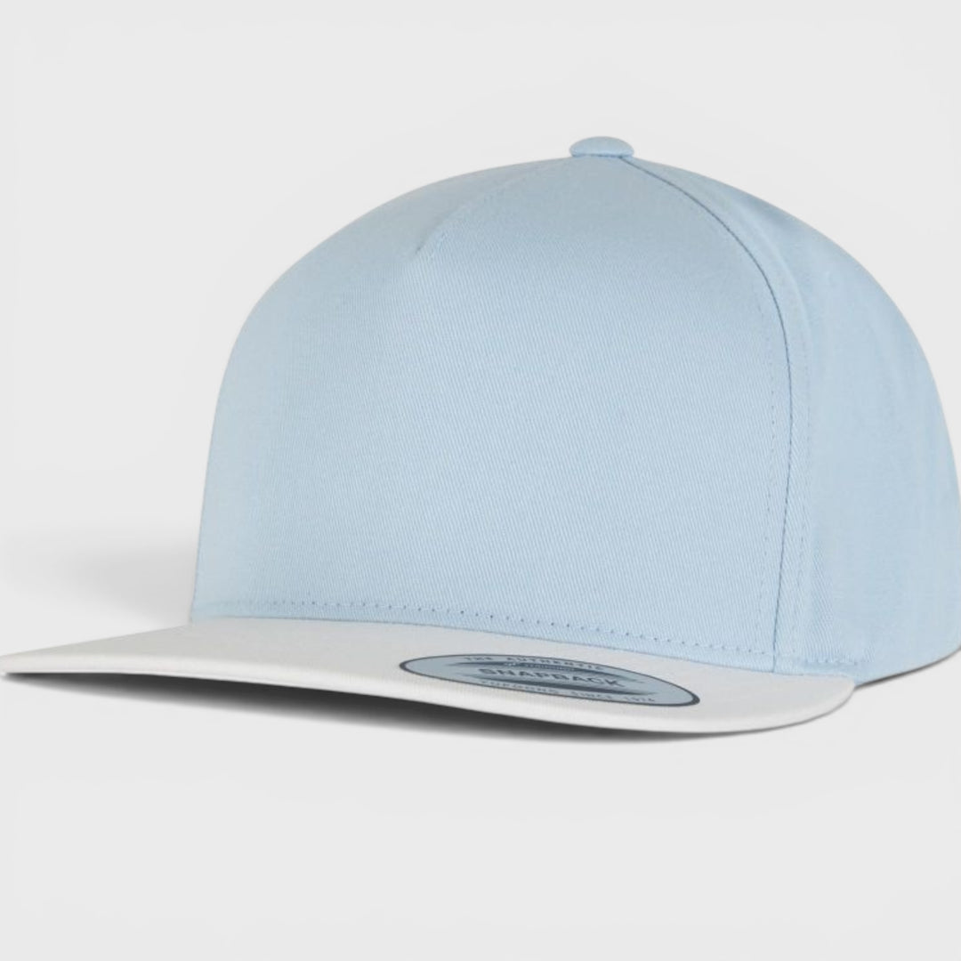 The Classics Yupoong 5-Panel snapback lightblue/white
