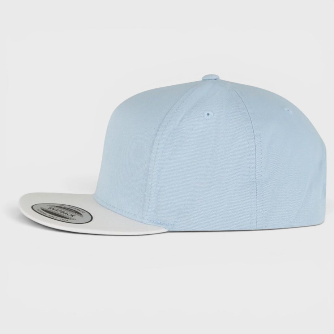 The Classics Yupoong 5-Panel snapback lightblue/white