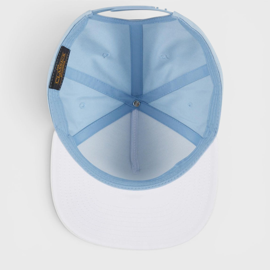 The Classics Yupoong 5-Panel snapback lightblue/white
