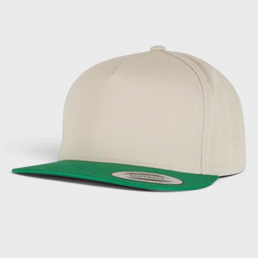 The Classics Yupoong 5-Panel snapback beige/green