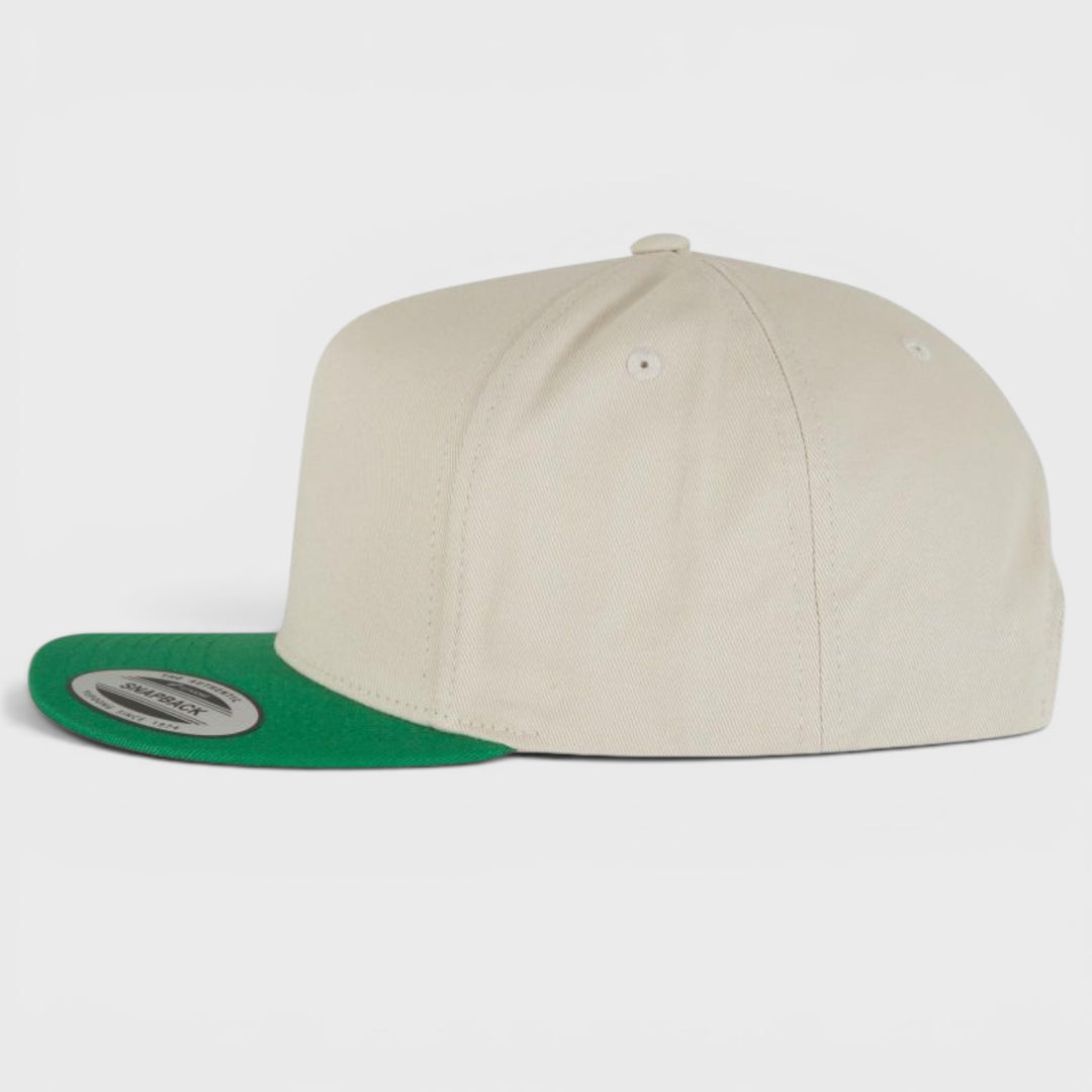 The Classics Yupoong 5-Panel snapback beige/green
