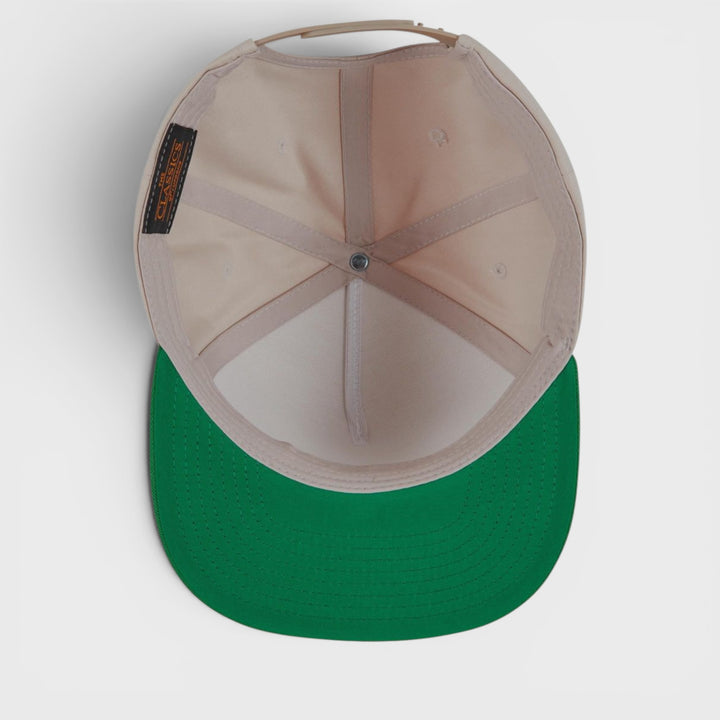The Classics Yupoong 5-Panel snapback beige/green