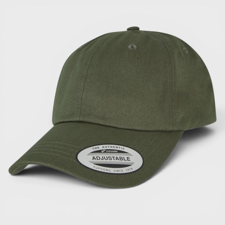 The Classics Yupoong low profile cotton twill cap burnt olive