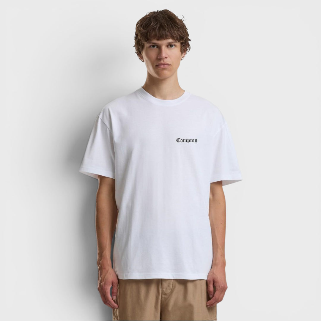 Mister Compton BLVD Oversize Tee white