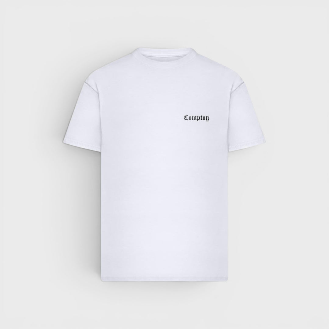 Mister Compton BLVD Oversize Tee white