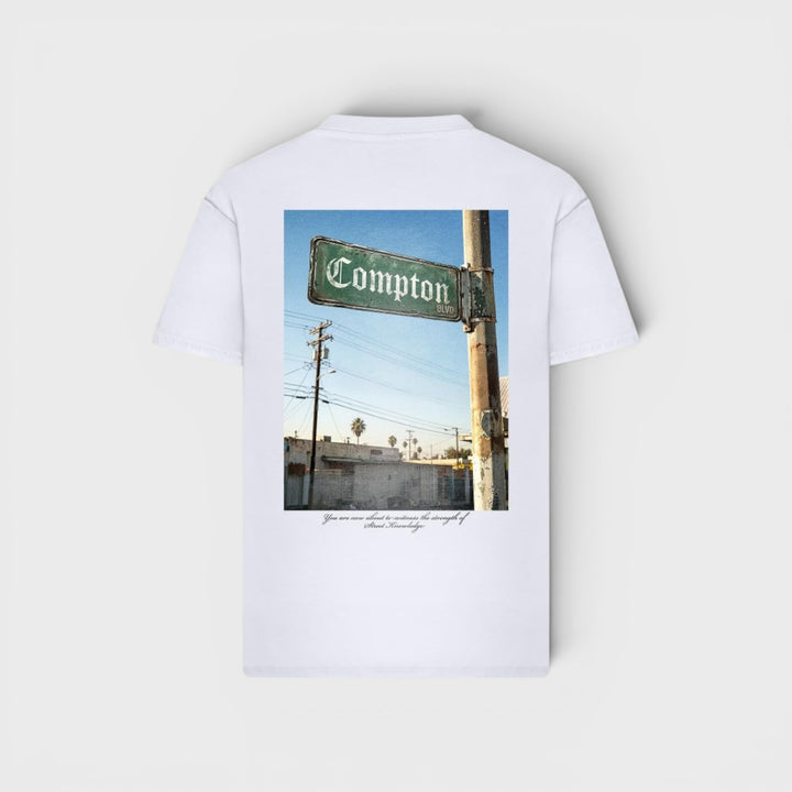 Mister Compton BLVD Oversize Tee white