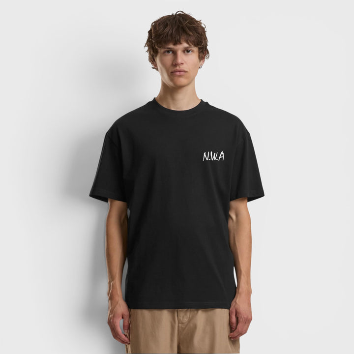 Mister N.W.A Logo FB Oversize Tee black