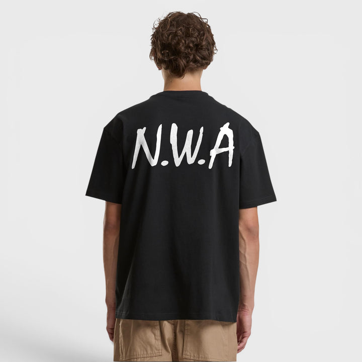 Mister N.W.A Logo FB Oversize Tee black