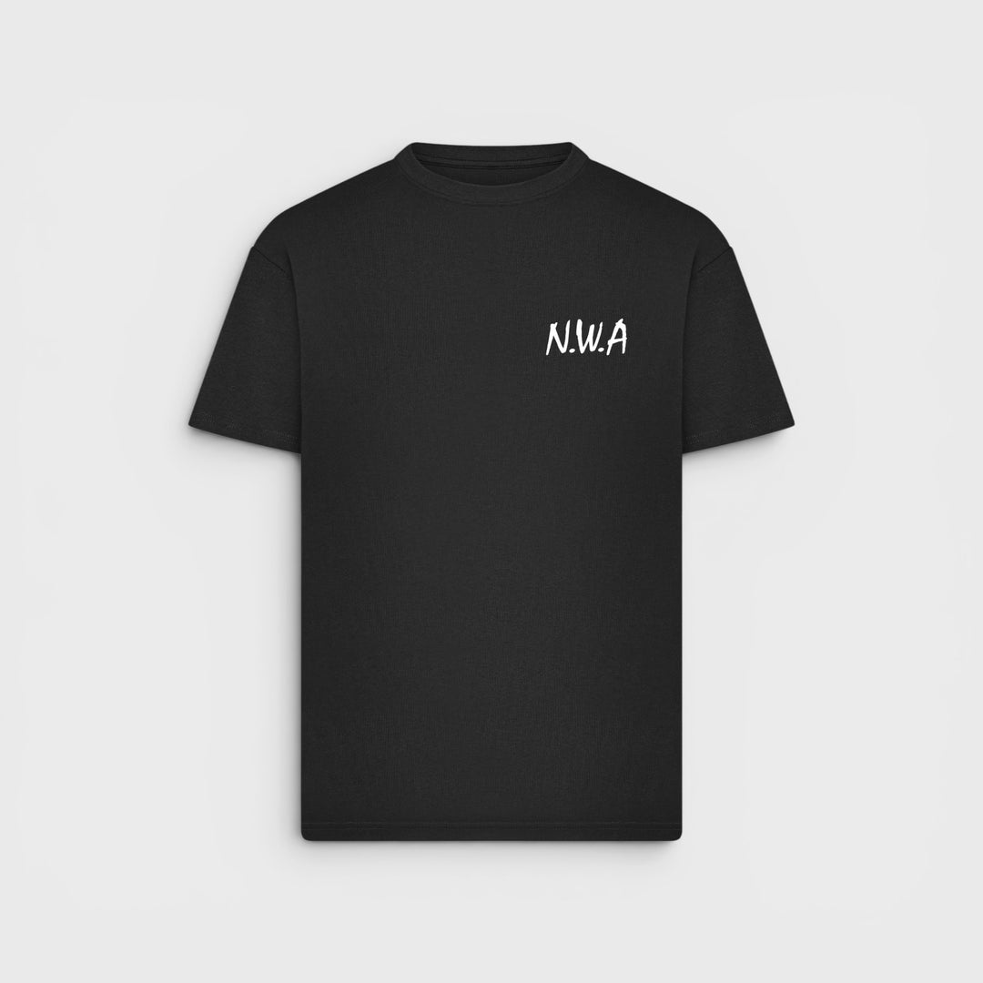 Mister N.W.A Logo FB Oversize Tee black
