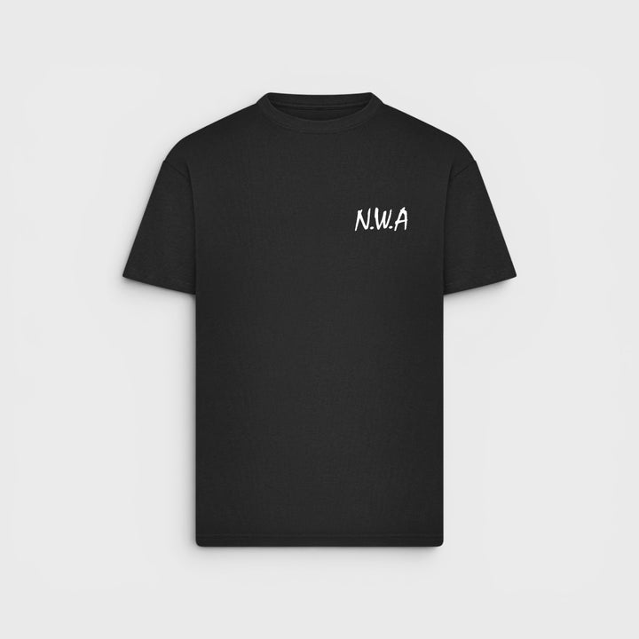 Mister N.W.A Logo FB Oversize Tee black