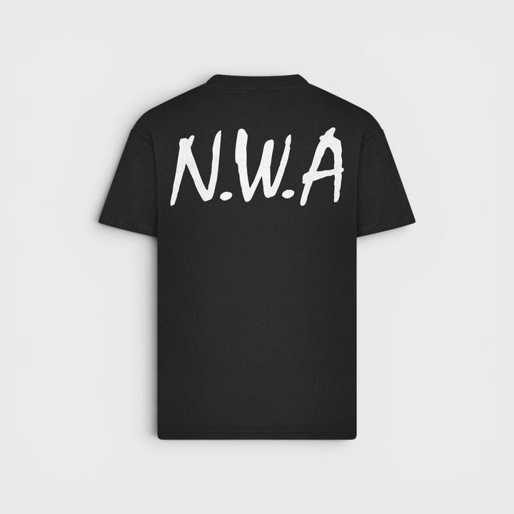 Mister N.W.A Logo FB Oversize Tee black