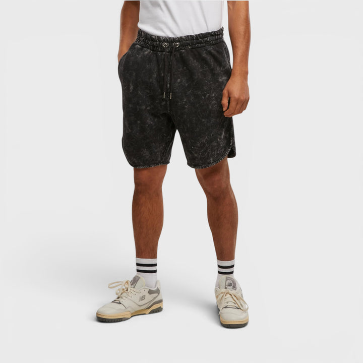Urban Classics Washed Piped Shorts black
