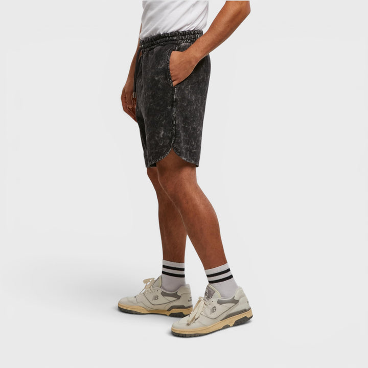 Urban Classics Washed Piped Shorts black
