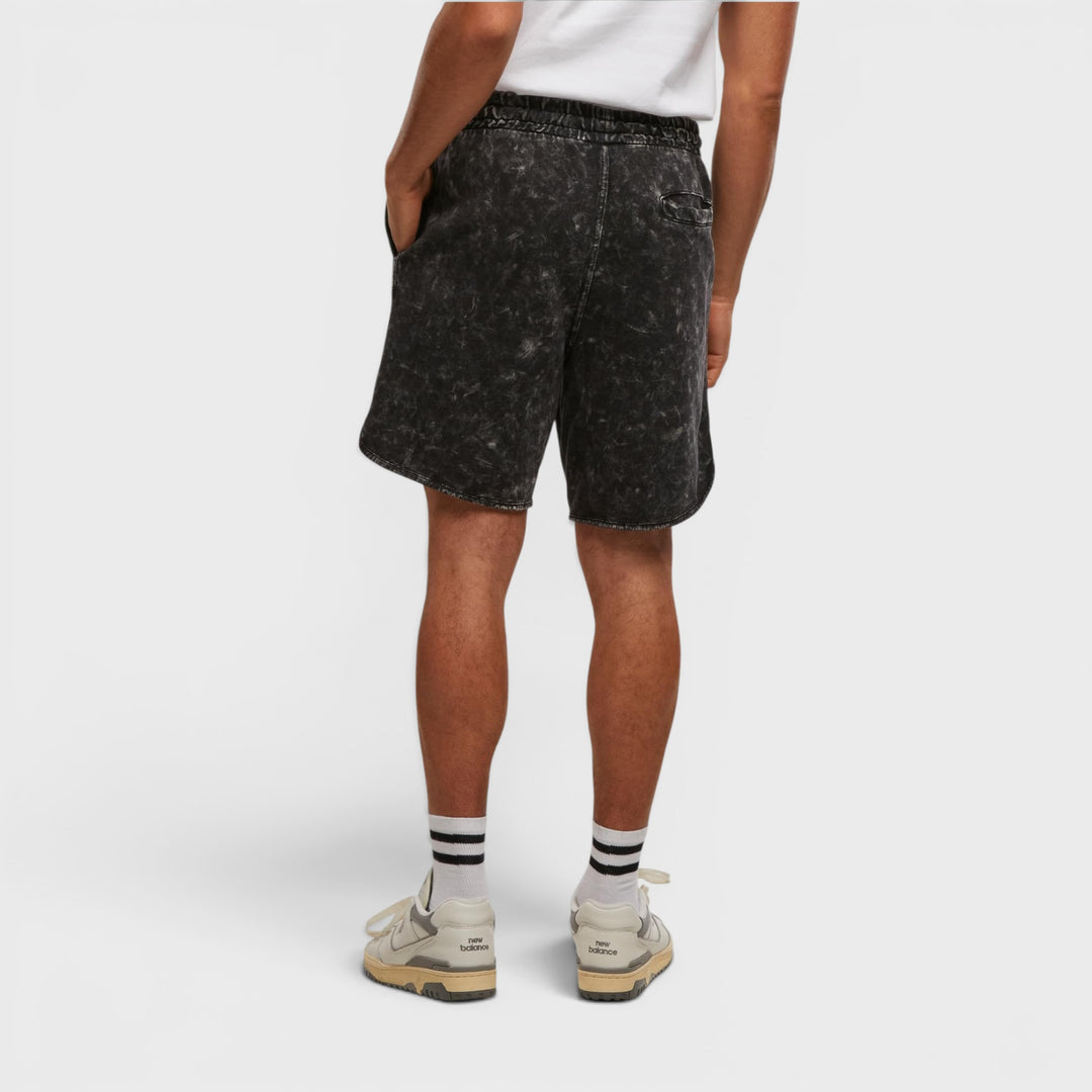 Urban Classics Washed Piped Shorts black