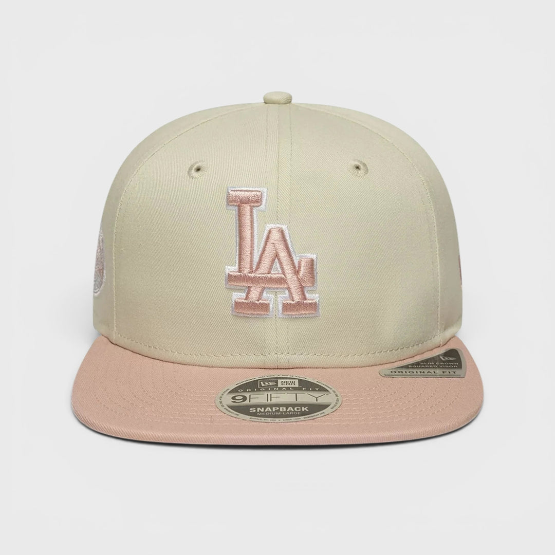 New Era MLB World Series Patch 9Fifty LA Dodgers light beige