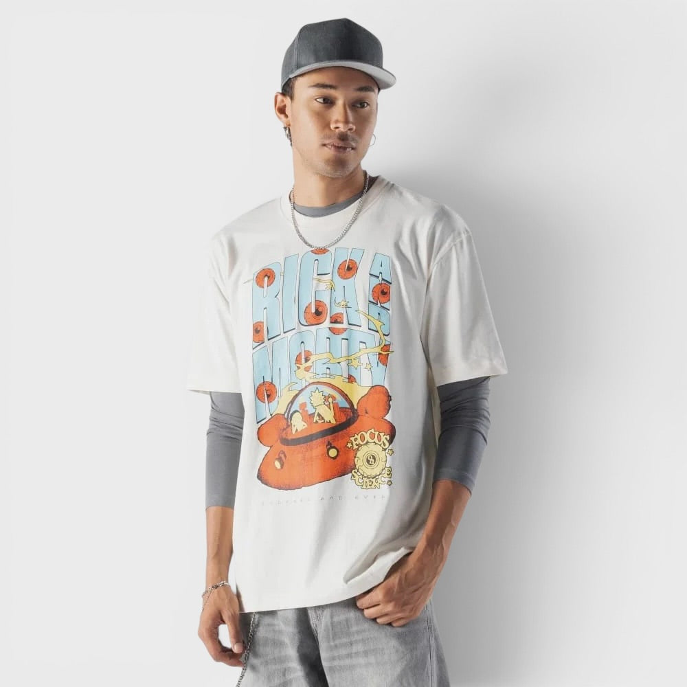 New Era Rick And Morty tee cream