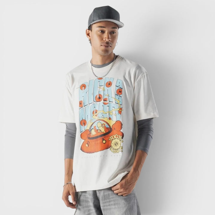 New Era Rick And Morty tee cream