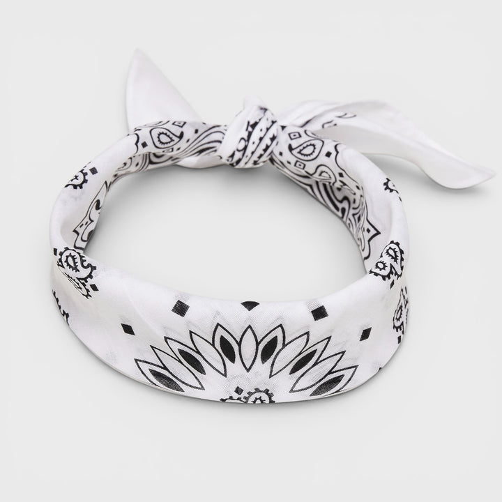 Bandana white floral