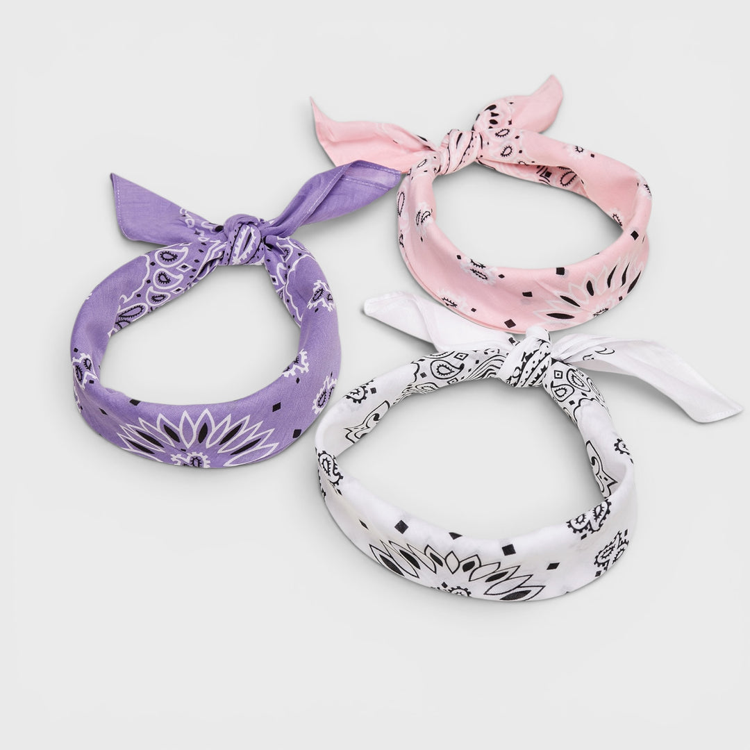 Bandana white floral