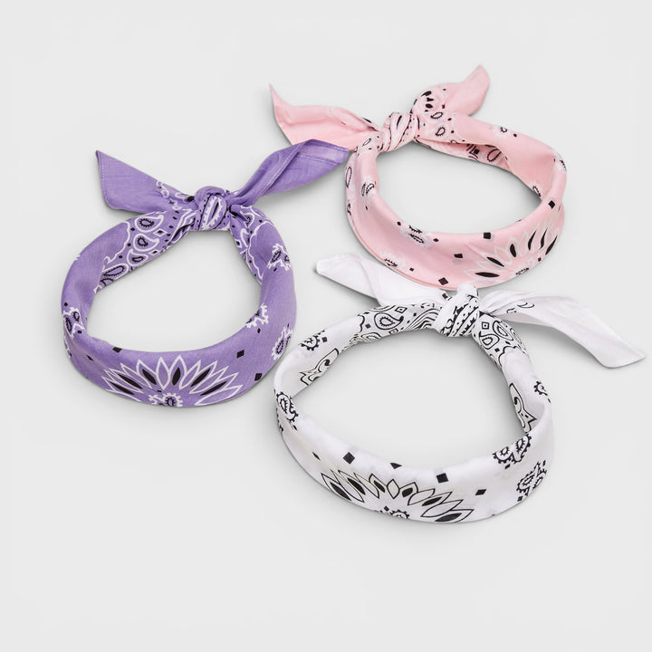 Bandana white floral
