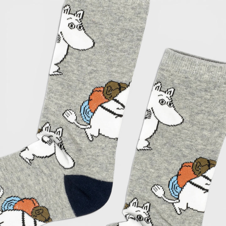 Moomin Muumipeikko Seikkailee socks grey