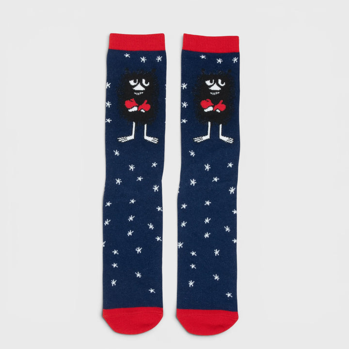 Moomin Haisulin Talvi socks dk.blue/red