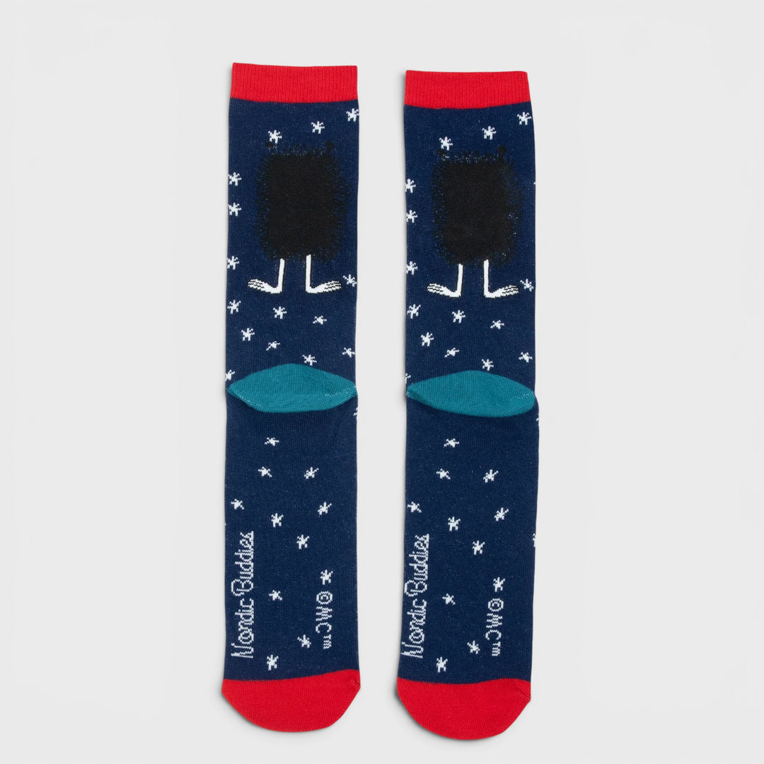 Moomin Haisulin Talvi socks dk.blue/red