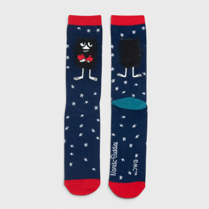 Moomin Haisulin Talvi socks dk.blue/red