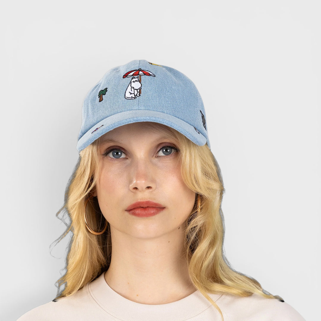 Moomin Muumi Riviera cap denim blue