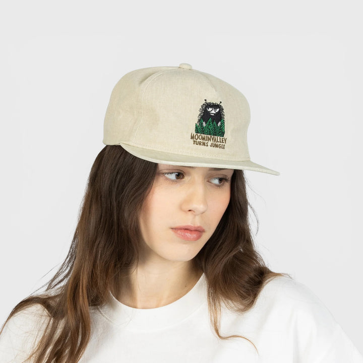 Moomin Muumi 80 washed denim cap beige