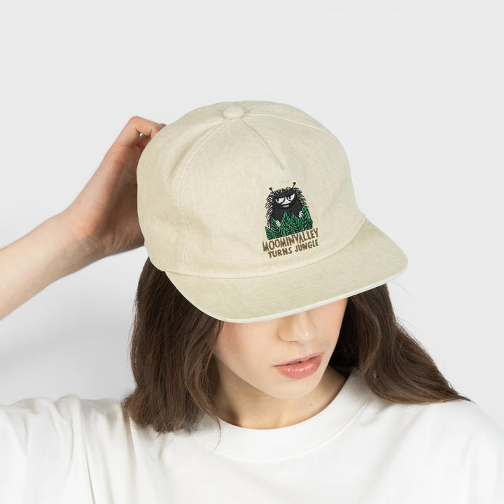 Moomin Muumi 80 washed denim cap beige