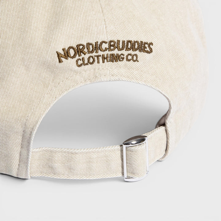 Moomin Muumi 80 washed denim cap beige