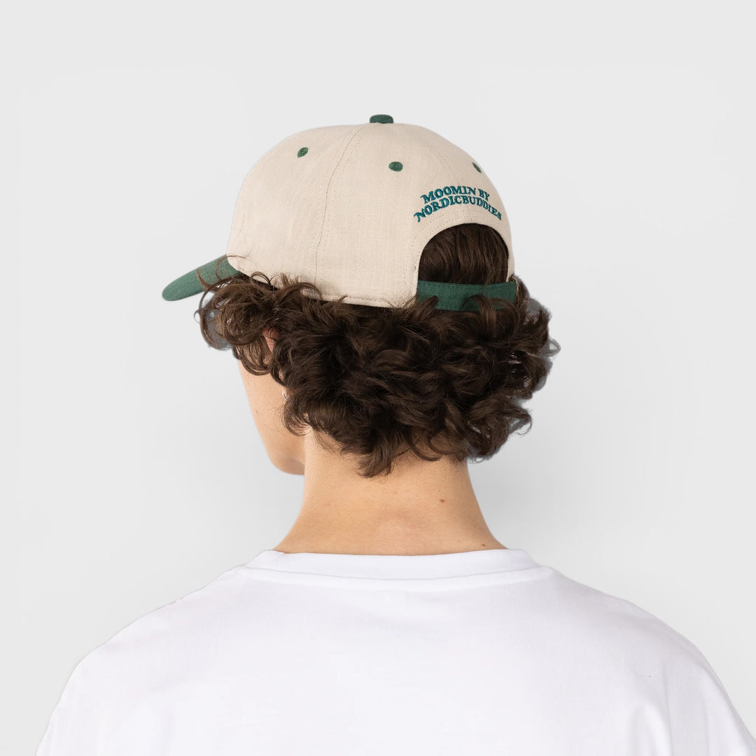 Moomin Muumipeikko Puutarhassa cap beige/green