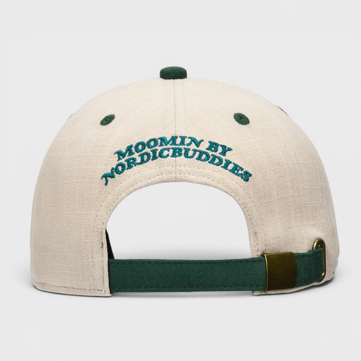 Moomin Muumipeikko Puutarhassa cap beige/green