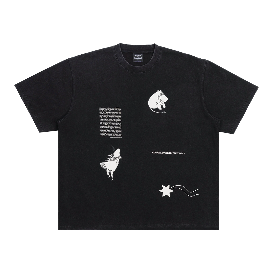 Moomin Muumi Novels Premium Tee black