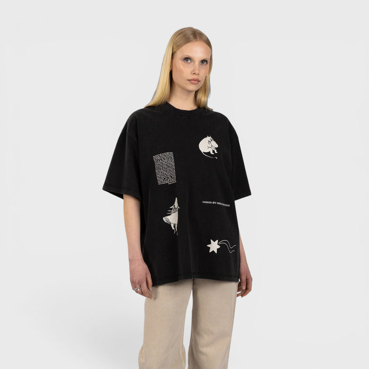 Moomin Muumi Novels Premium Tee black