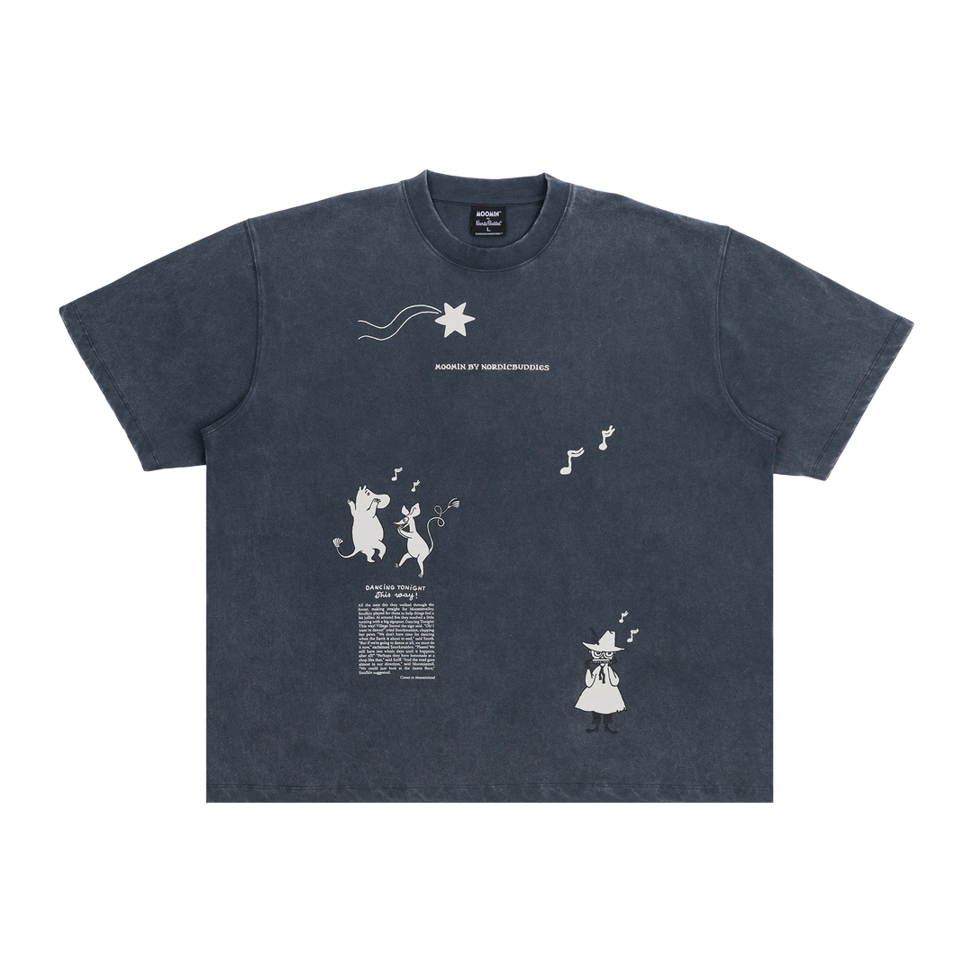 Moomin Muumi Novels Premium Tee dark grey