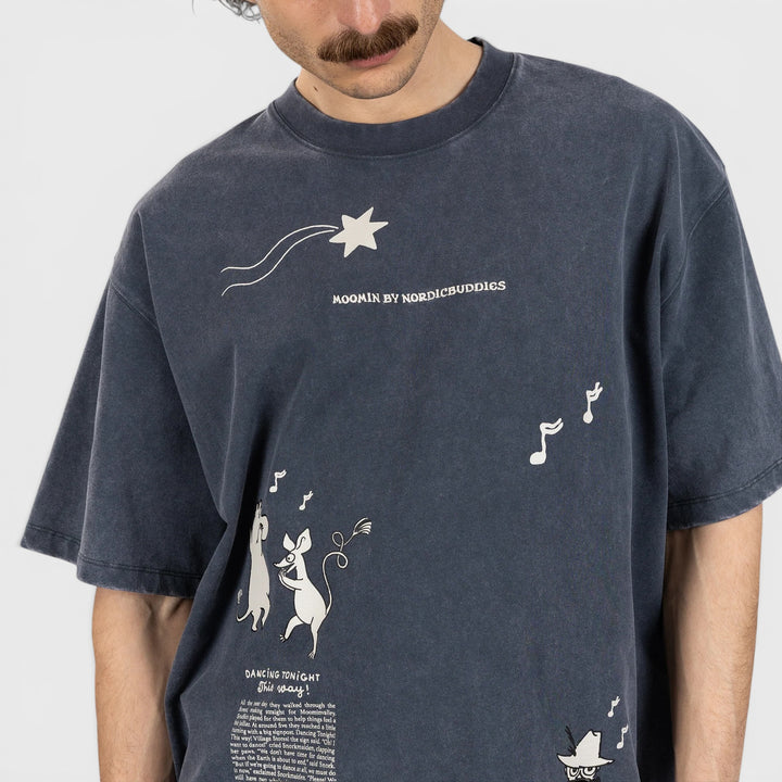Moomin Muumi Novels Premium Tee dark grey