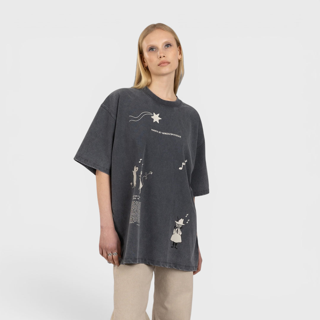 Moomin Muumi Novels Premium Tee dark grey