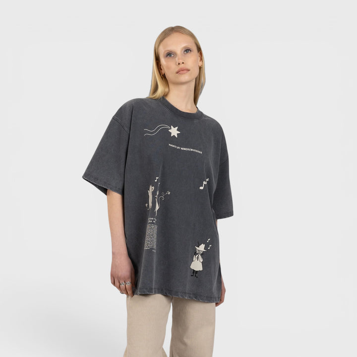 Moomin Muumi Novels Premium Tee dark grey