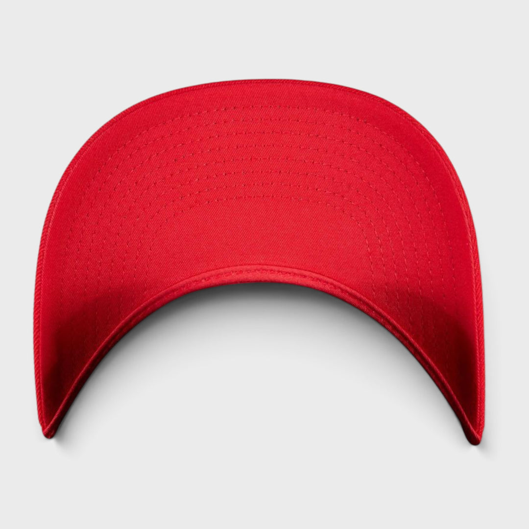 The Classics Yupoong 5-panel Premium Curve snapback red