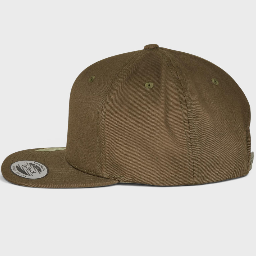 The Classics Yupoong Essentials Cotton Snapback burnt olive