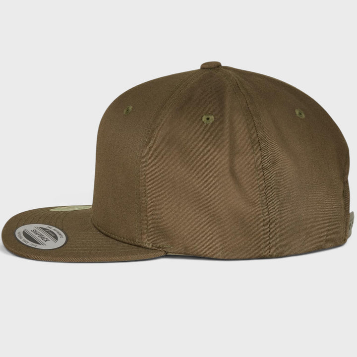 The Classics Yupoong Essentials Cotton Snapback burnt olive